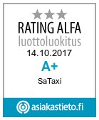 Rating Alfa A+ SaTaxi Asiakastieto.fi